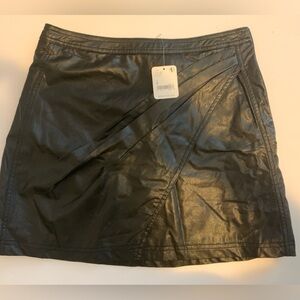 Free People Faux Leather Skirt